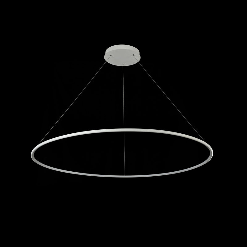 Lampada pendente Modern in Metallo Nola Bianco-3