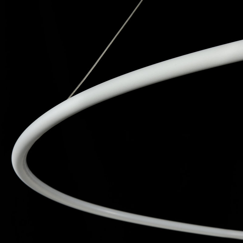 Lampada pendente Modern in Metallo Nola Bianco-6