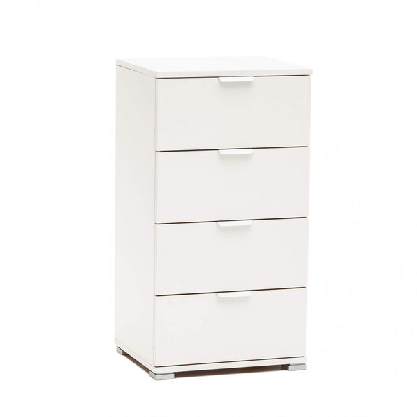 Armoire avec 4 tiroirs blancs 45x38x85 h cm en aggloméré bilaminé blanc online