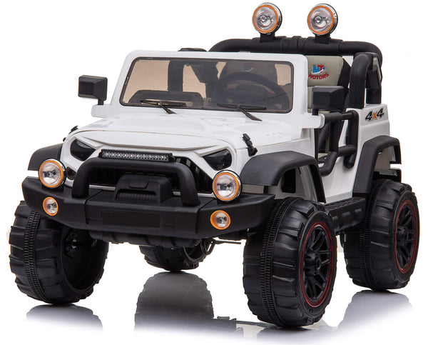 acquista Voiture Electrique Enfant 2 Places Maxi Tout-Terrain 12V Happy Kids Blanc