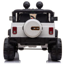 Macchina Elettrica per Bambini 2 Posti Maxi Fuoristrada 12V Happy Kids Bianca-6