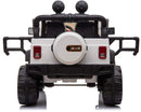 Macchina Elettrica per Bambini 2 Posti Maxi Fuoristrada 12V Happy Kids Bianca-8