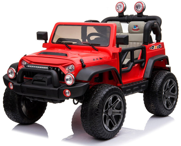 Voiture Electrique Enfant 2 Places EVA Maxi Roues Tout-Terrain 12V Happy Kids Rouge sconto