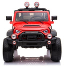 Macchina Elettrica per Bambini 2 Posti Ruote EVA Maxi Fuoristrada 12V Happy Kids Rossa-7