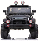 Macchina Elettrica per Bambini 2 Posti Maxi Fuoristrada 12V Happy Kids Nera-2