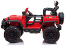 Macchina Elettrica per Bambini 2 Posti Maxi Fuoristrada 12V Happy Kids Rossa-3