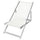 Chaise Longue Pliante 3 Positions en Aluminium et Textilène Blanc