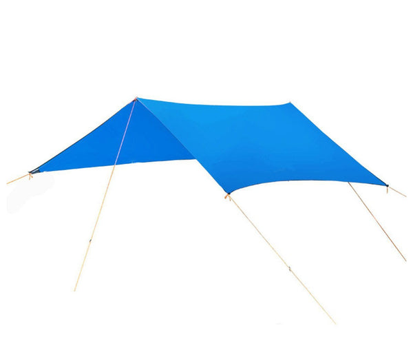 Auvent suspendu avec parasol pour le camping avec piquets Azure et haubans sconto
