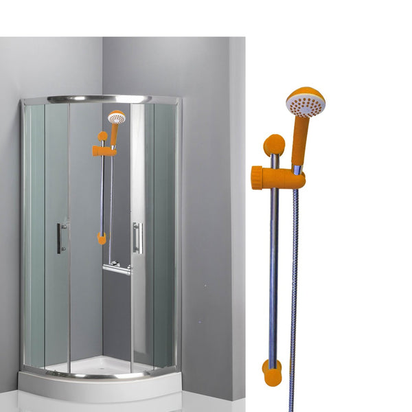 Barre de douche orientable 53 cm avec douchette monojet Orange online