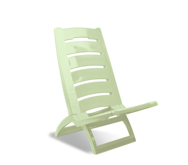 Chaise de plage pliable 65x38x50 cm en plastique rigide blanc prezzo