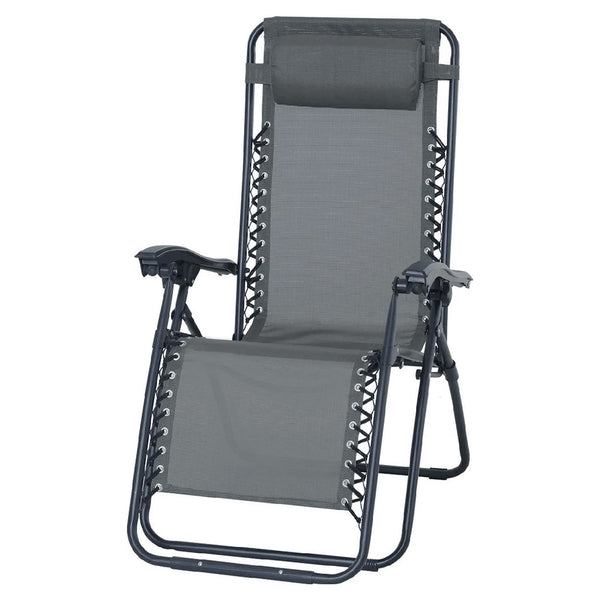 Chaise longue pliante inclinable grise Zero Gravity acquista