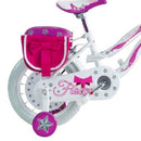 Bicicletta per Bambina 16" 2 Freni Fiocco BKT Bianca e Rosa-2