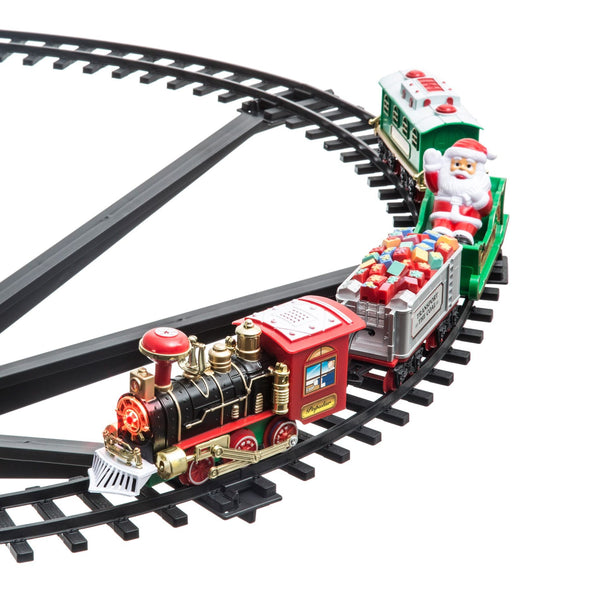 Train de Noël Ø 89 cm pour sapin de Noël avec lumières prezzo