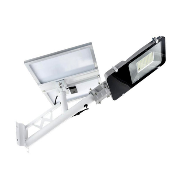 prezzo Lampadaire LED 200W avec panneau solaire Twilight, télécommande et support