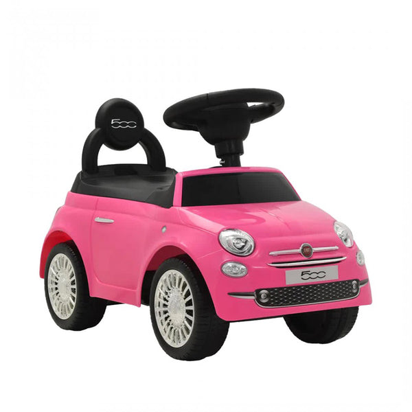 sconto Véhicule porteur pour enfants avec permis Fiat 500 rose