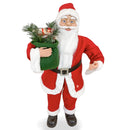 Pupazzo Babbo Natale H90 cm con Luci e Suoni Rosso-1
