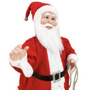 Pupazzo Babbo Natale H80 cm con Suoni e Movimento Rosso-2