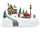 Village de Noël 20x20x16 cm Carrousel de Noël Lumières Sons et Mouvement