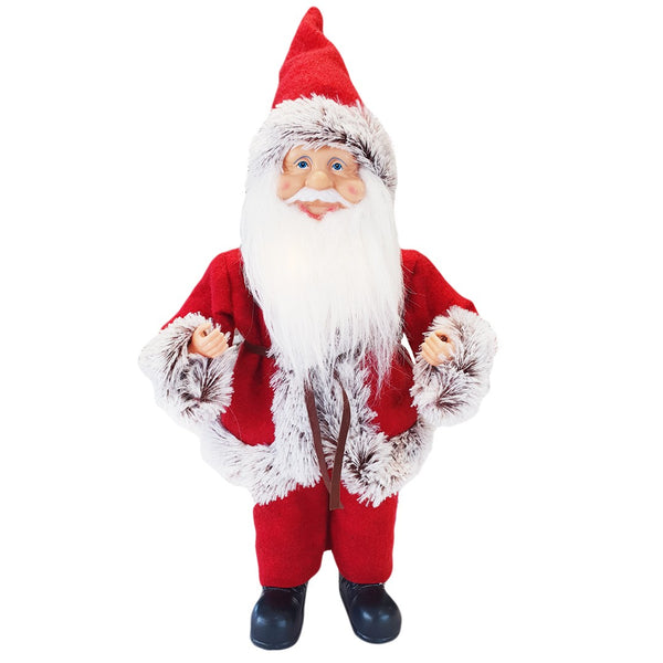 Marionnette Père Noël H40 cm avec mini lucioles rouges et grises online