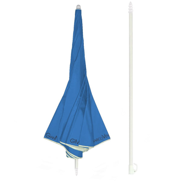 Parasol de jardin Ø160 cm Mât Ø32 mm Gian Marco Venturi Bleu Clair sconto