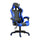 Chaise Gaming Ergonomique 66x60x134 cm en Similicuir Bleu