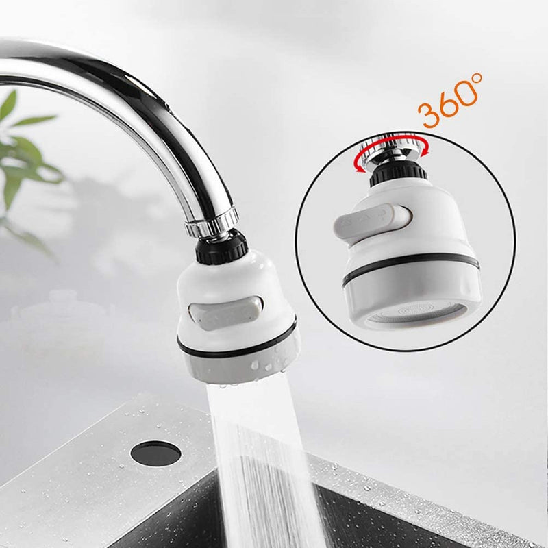 Filtro rubinetto rotante a 360° in ABS resistente 3 spruzzi-3