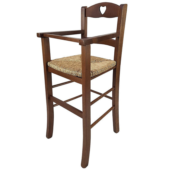 Tabouret pour chaise haute pour enfants 36x36x85 cm en bois de noyer acquista