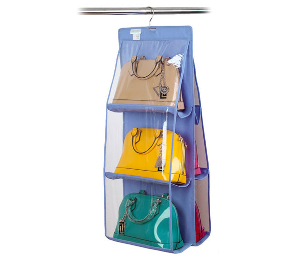sconto Organizer Bag Holder 12 sacs avec crochet pour armoire ou porte Bleu