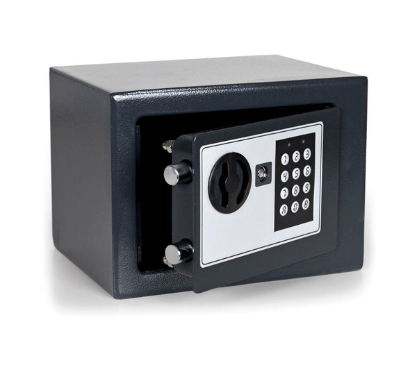 sconto Coffre-fort électronique 23x17 cm avec combinaison numérique et clés noires