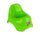 Pot pour enfant 25x22 cm en plastique coloré avec patins antidérapants en caoutchouc Vert