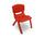 Chaise colorée pour enfant 26x30x50 cm en plastique résistant Rouge