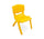 Chaise de jardin pour enfant 26x30x50 cm en plastique jaune