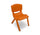 Chaise de jardin pour enfant 26x30x50 cm en plastique orange