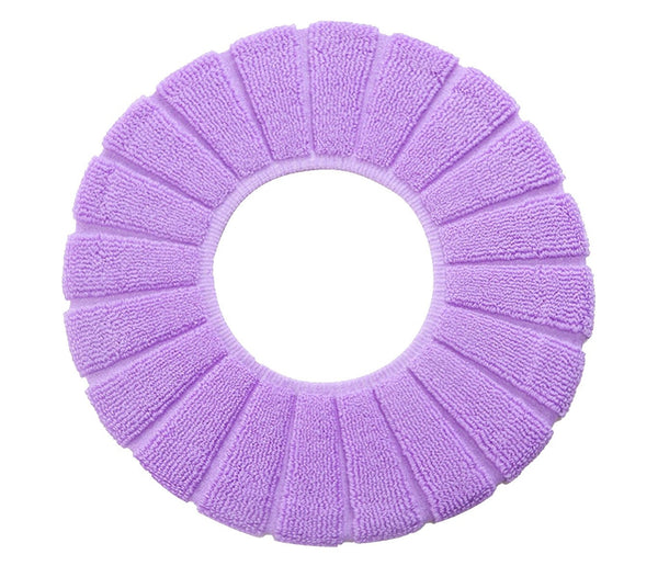 Coussin de siège de toilette pour siège de toilette chaud et antidérapant en microfibre violette acquista
