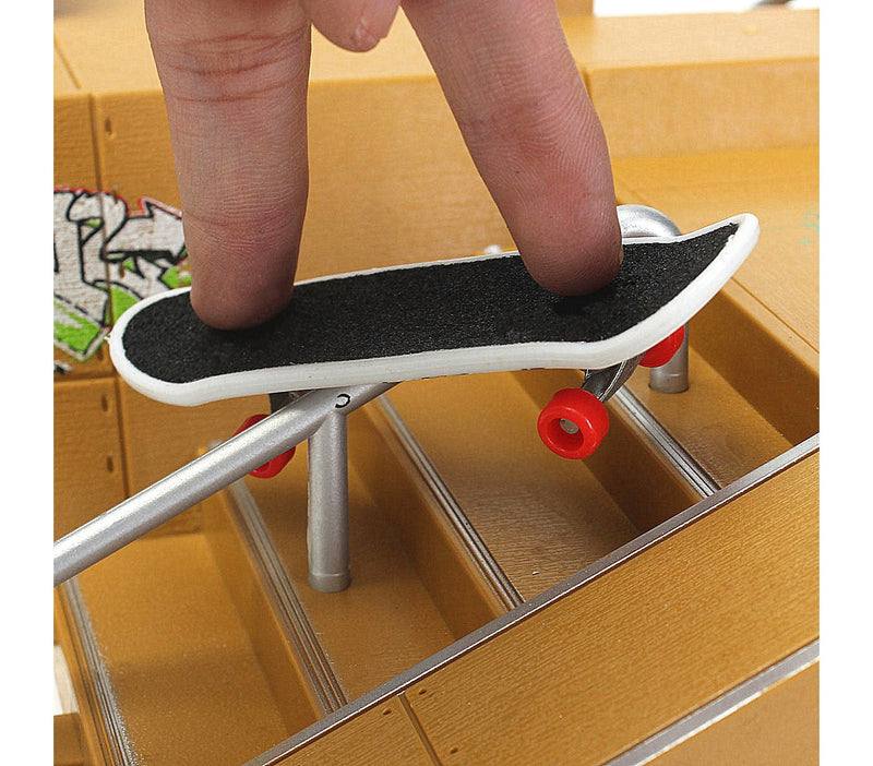 Fingerboard per Bambini 35x14 cm con Mini Skate Park in Plastica-2