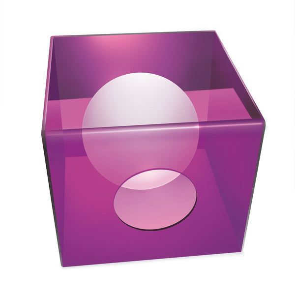 Lampe de table carrée Design moderne en acrylique violet brillant prezzo