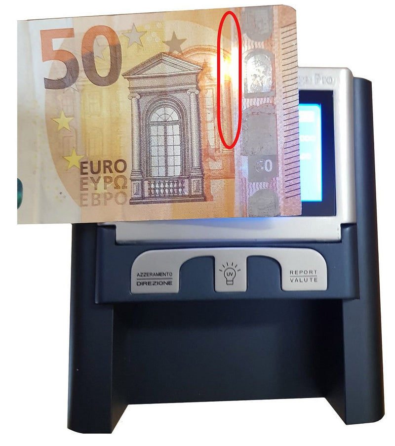 Rilevatore Banconote False con Batteria MBS New Age Pro Nero-5