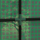 Serra da Giardino a Muro con 2 Porte Avvolgibili e Copertura 200x80x200 cm in PE Anti UV Verde-9