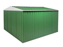 Casetta Box da Giardino in Lamiera di Acciaio Porta Utensili 360x345x212 cm Enaudi Verde-3