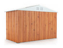 Casetta Box da Giardino in Lamiera di Acciaio Porta Utensili 327x155x217 cm Enaudi Legno-3