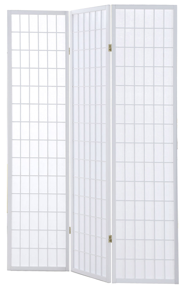Paravent Separè 3 Panneaux 130,5x178cm en Bois Tosini Blanc acquista