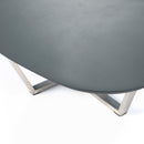 Tavolino 80x140xH32 cm in MDF e Metallo Drop Verde Petrolio-5
