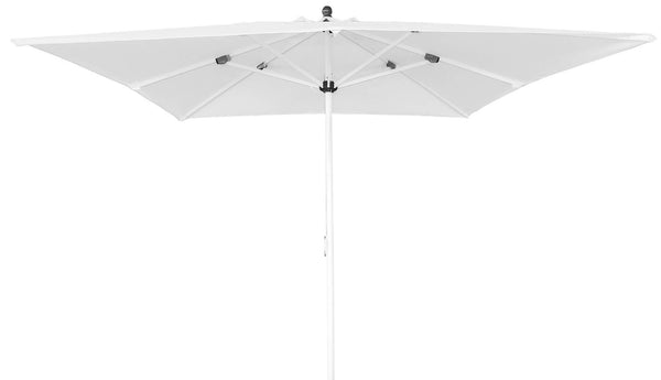 Parasol de jardin 3x3 m Mât Ø48 mm en Aluminium et Polyester Blanc prezzo