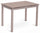 Table Extensible 110/170x75x75 cm en Métal avec Plateau en Verre Cappuccino