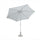 Joli Parasol de Jardin Ø3m en Aluminium Blanc