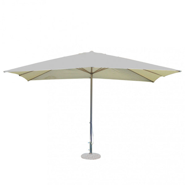 Parasol de jardin Mercurio 3x3m en acier gris tourterelle et toile beige prezzo