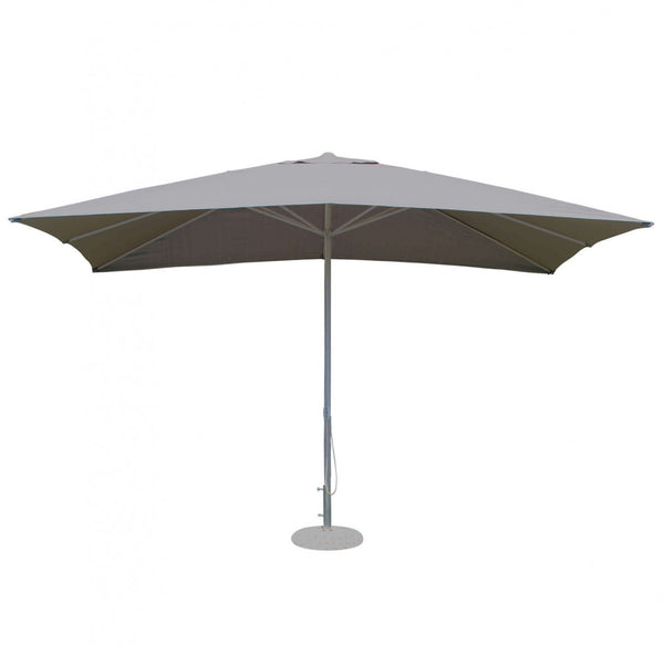 Parasol de jardin Mercurio 3x3m en acier gris tourterelle et toile grise online