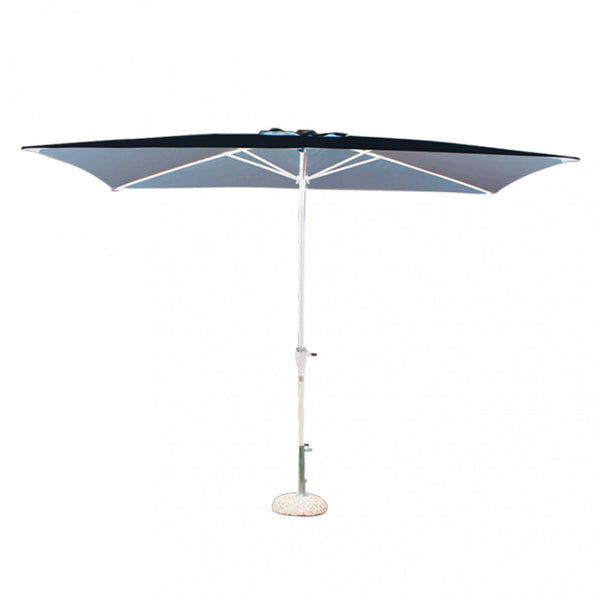 online Parasol de jardin Poly Eco 2x3m en acier et toile grise