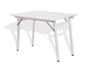 Tavolo Pieghevole Salvaspazio 70x100x71,5 cm Party in Legno e Laminato Bianco-1