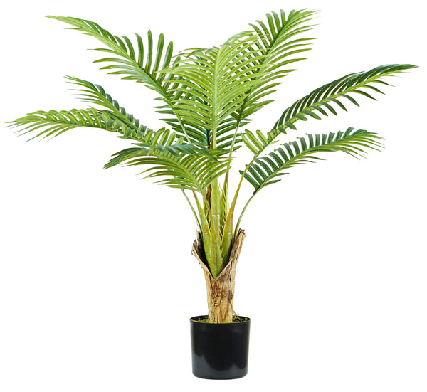 Palmier Areca Plante Artificielle H90 cm avec Pot Vert sconto